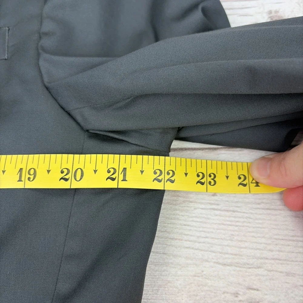 Banana Republic Men's 44R Black Cotton Suit Jacket Blazer Tailored Fit Excellent